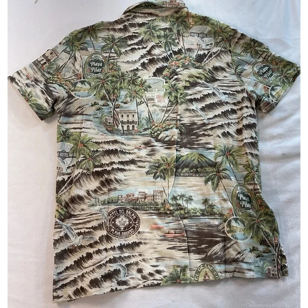 Polo Ralph Lauren Grand Hotel Playa Paraiso Mens L Classic Fit Shirt NWT $168.00